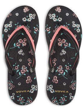 Comfortable Non-Slip Flip Flops for Women - Cushioned Indoor/Outdoor Shower